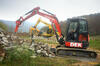 03. Pásové minirypadlo Kubota U48-4 s hydraulickým kladivem Epiroc SB 202 z půjčovny DEK