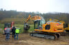 16. Pásové rypadlo Liebherr R924 LC s třídicí lžící Hartl Crusher HBS 1200