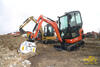 Pásové minirypadlo Kubota KX018-4 s vibrační deskou Simex PV 300
