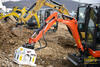 Pásové minirypadlo Kubota KX018-4 s vibrační deskou Simex PV 300