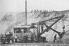 Rýpadlo Otis při práci z roku 1887