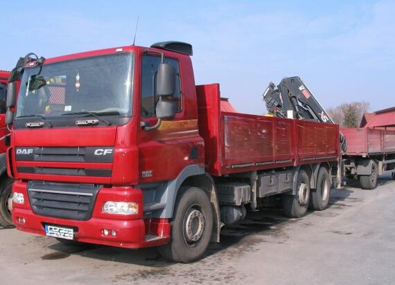 DAF CF 85.410 +Hiab SX166D-4 HIDUO +Panav PV18