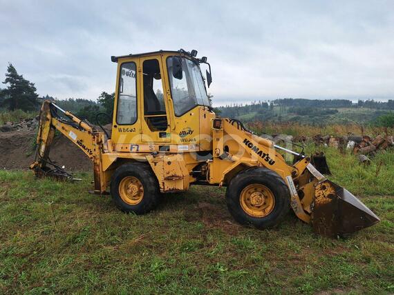 kloubový traktorbagr Komatsu WB60A