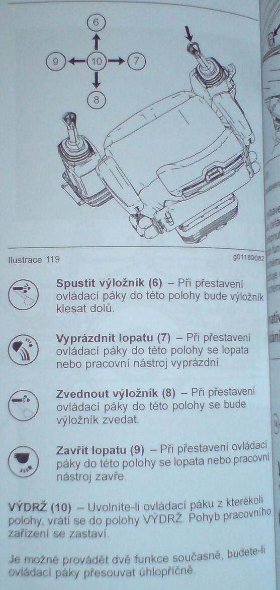 Re: Ovládání bagrů