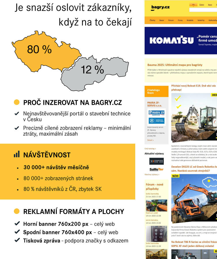 Reklama bagry.cz