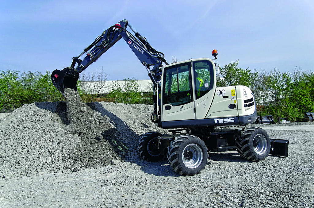 Kolové rypadlo Terex TW95