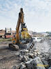 Pásové rypadlo Liebherr R 916 společnosti Polanský s recyklačním drtičem Atlas Copco BP 2050