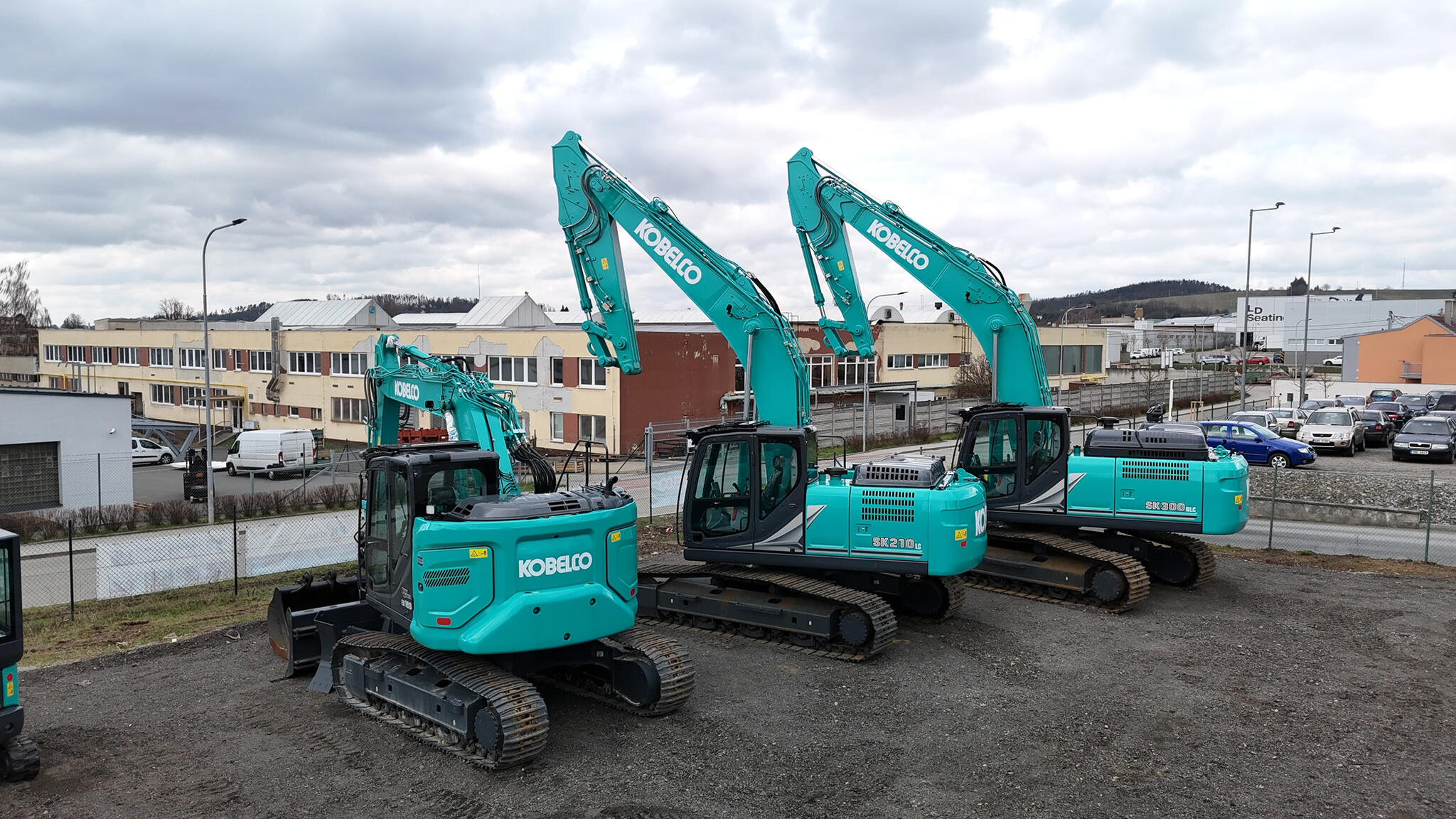 Řada rypadel Kobelco