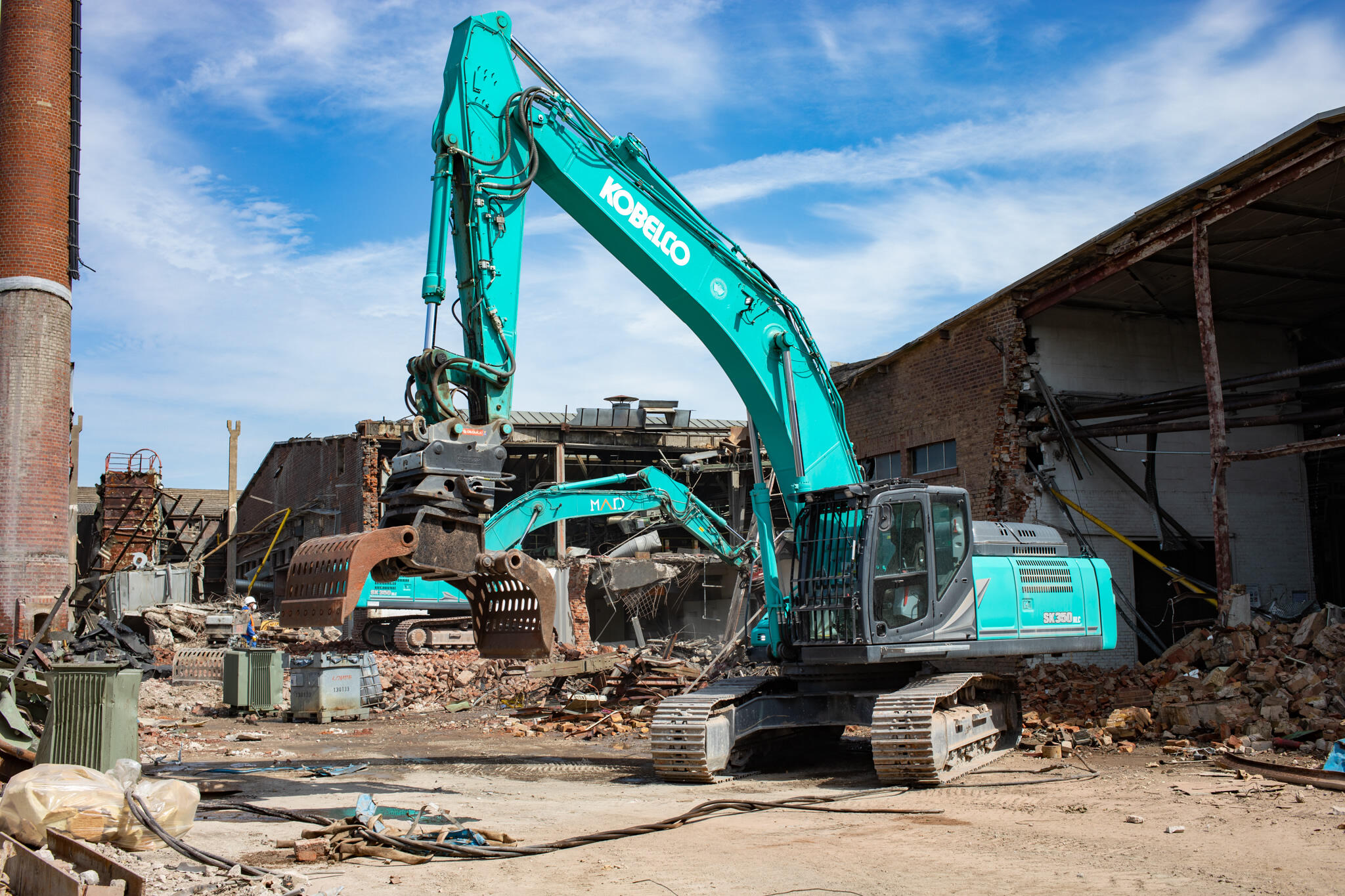 Rypadlo Kobelco SK350NLC
